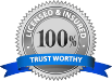 Licensed & Insured 100% Trustworthy